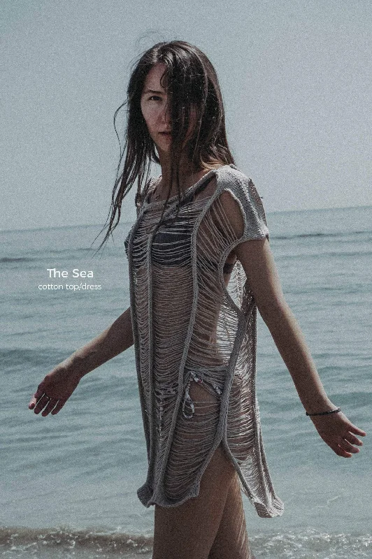 The Sea Hand Knitted Top/Dress