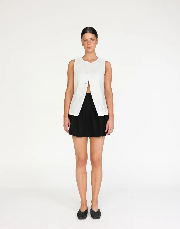 Kristen Vest Top (White)