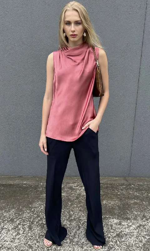 Hoss Solange Cowl Neck Top -Light Rose