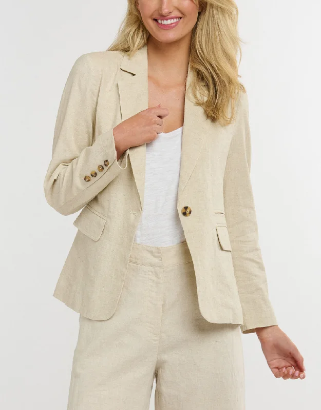 Portofino Linen Blazer - Natural