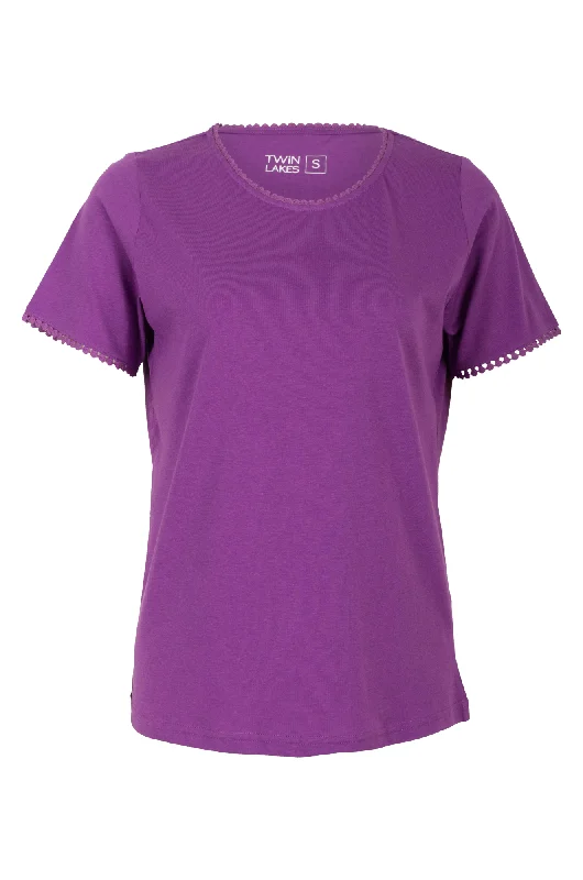 100% Cotton T Shirt | MAGENTA | 6004A1