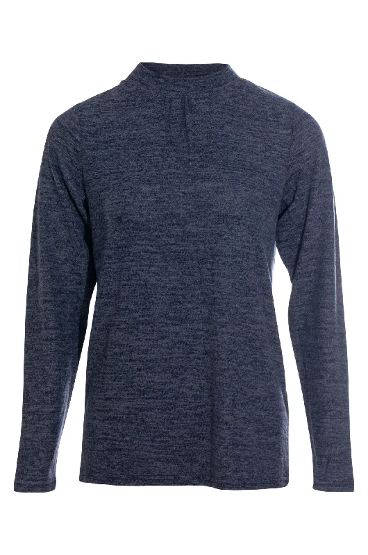 Turtle neck Soft Warm Touch Top | INDIGO | 6362ZZ