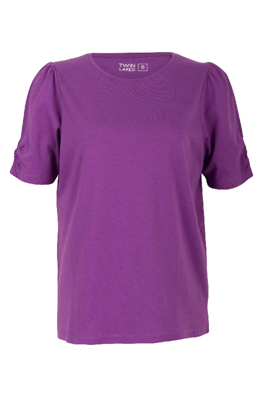 100% Cotton T Shirt | MAGENTA | 6003A1