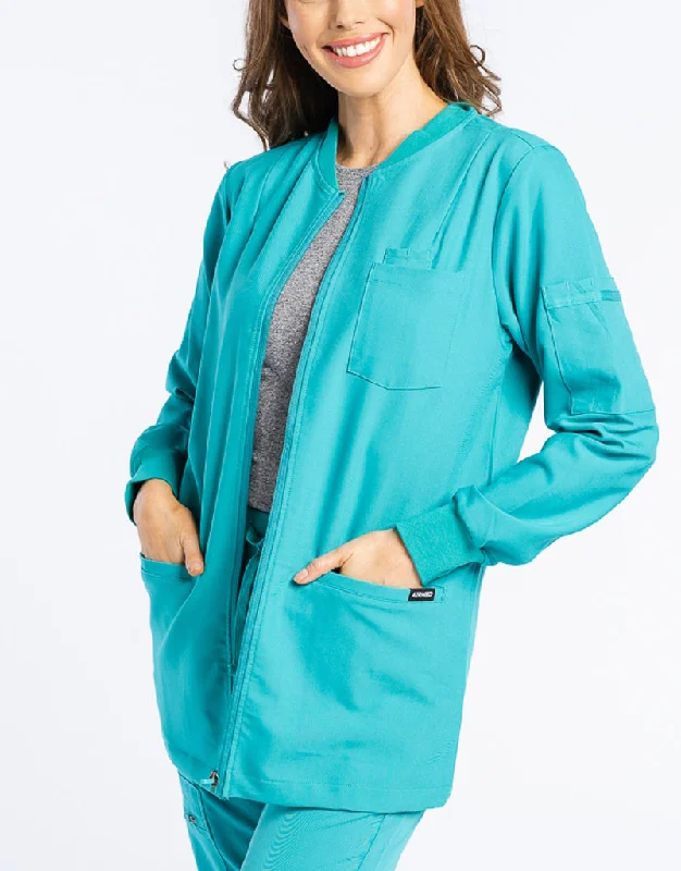 Scrub Jacket Zip Up - Sydney Teal