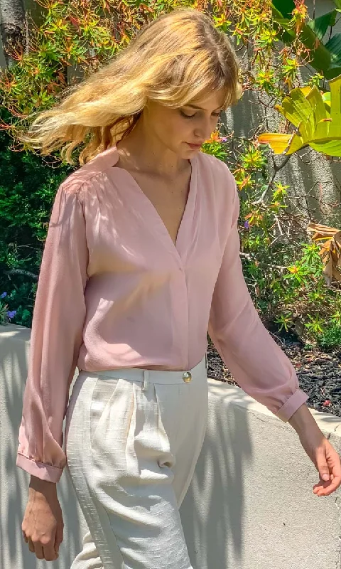 HOSS Silk  Maven Shirt -  Blush