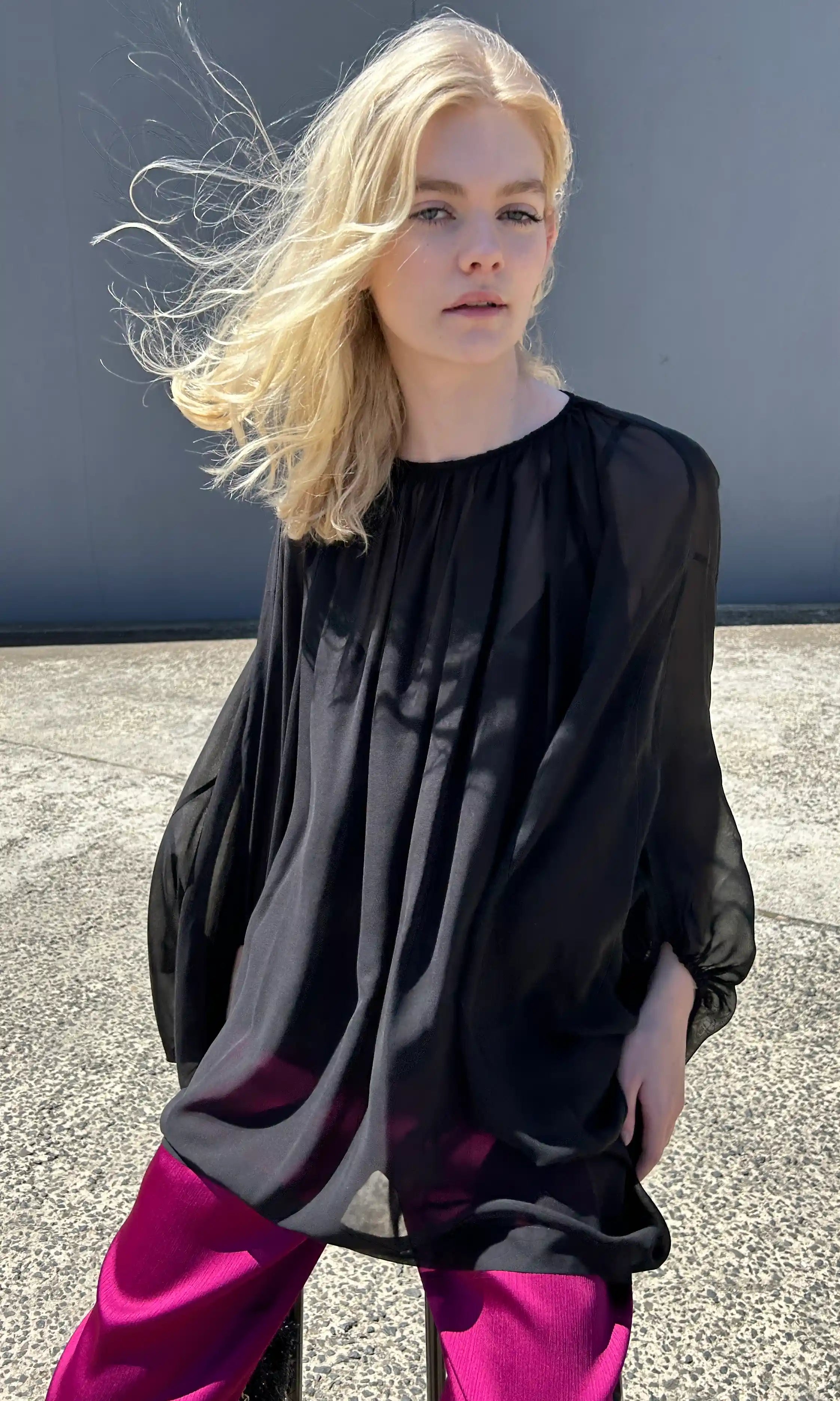 KITX Silk Cape Top