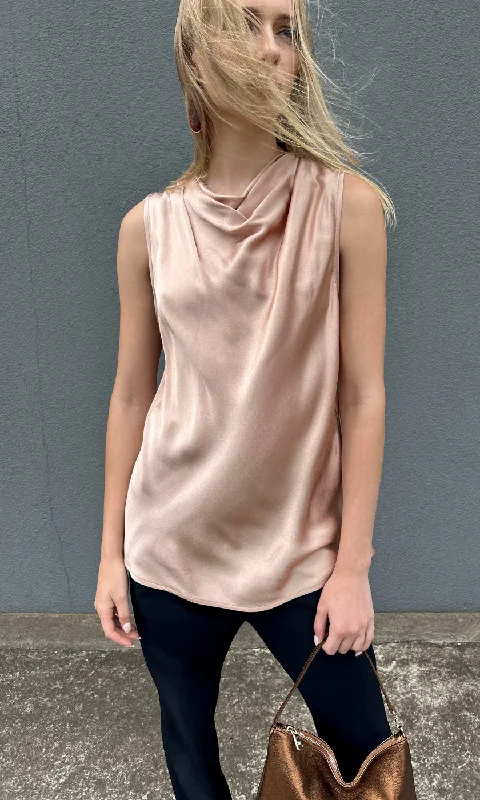 Hoss Solange Cowl Neck Top - Blush