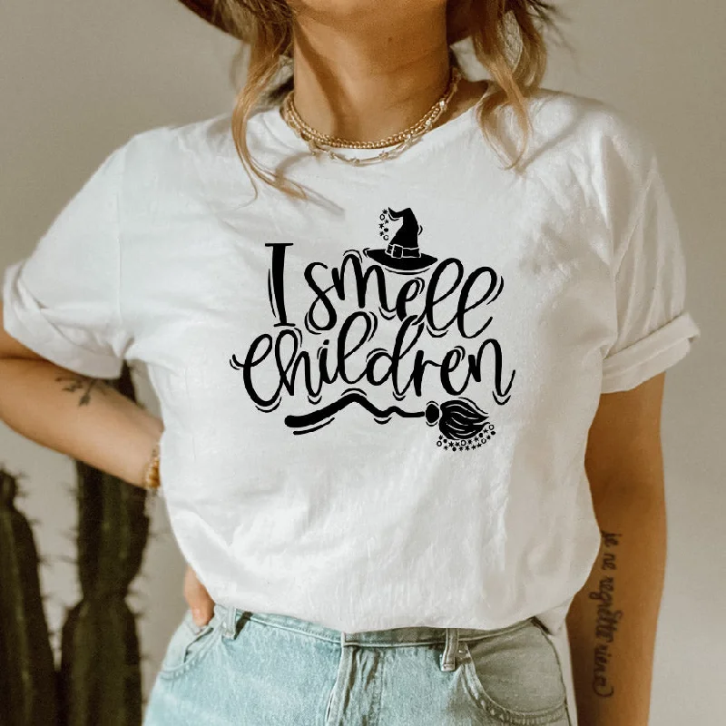 I Smell Children Halloween White T-Shirt