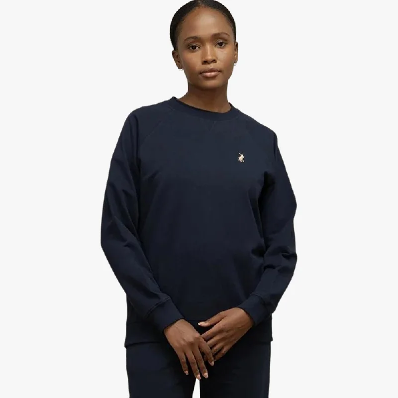 Polo Womens Sofia Basic Track Sweater Navy