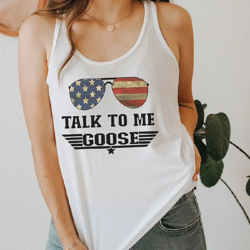 Talk To Me Goose Sleeveless Tank