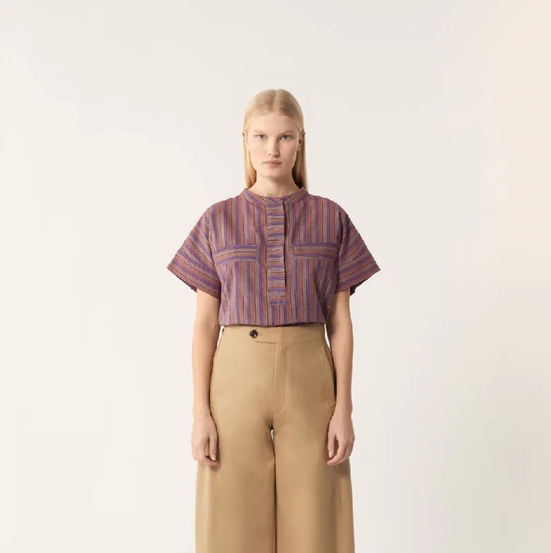 Soeur Positano Blouse - Rose/Violet