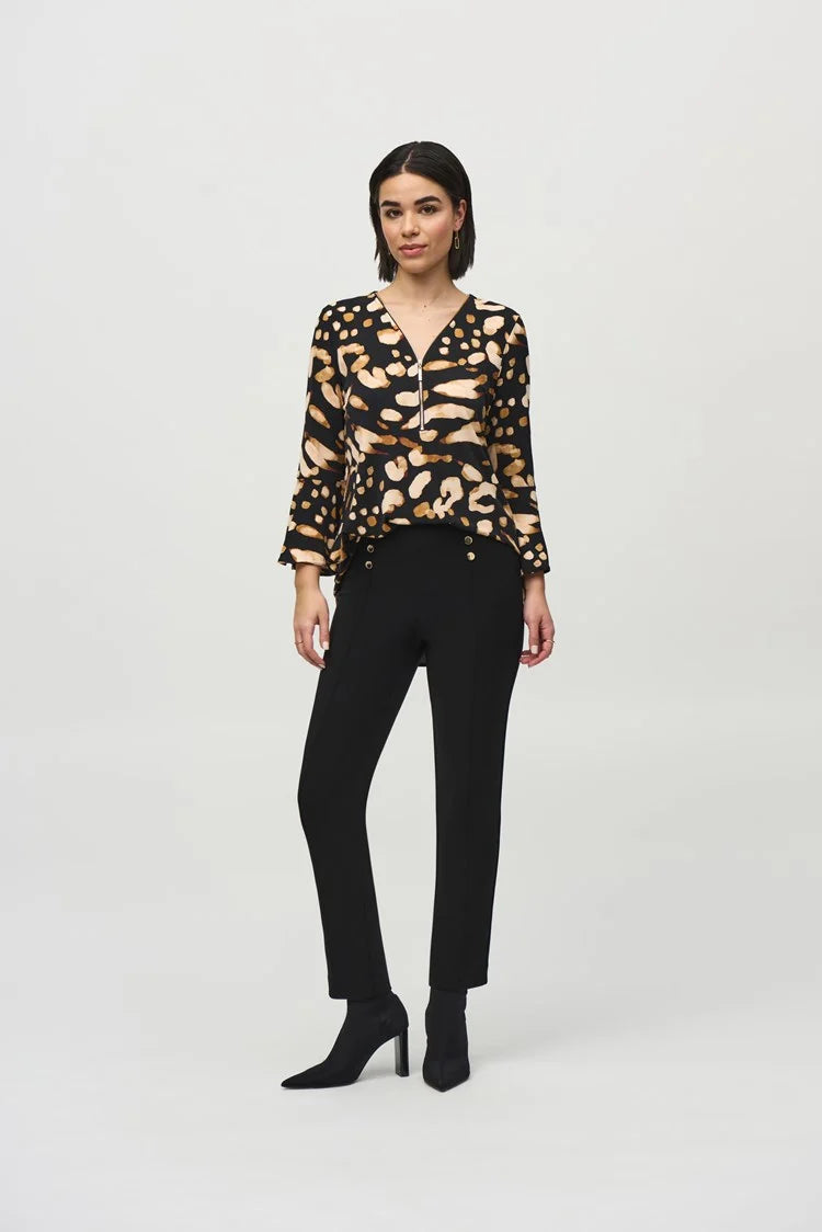 Joseph Ribkoff Silky Knit Animal Print Tunic