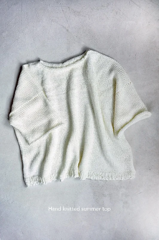 Hand knitted summer top