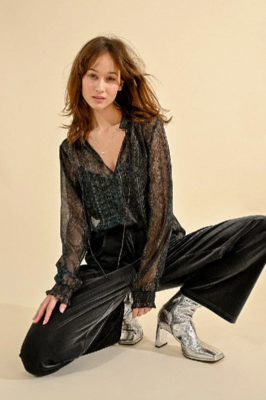 Molly Bracken Sheer Blouse With Cami