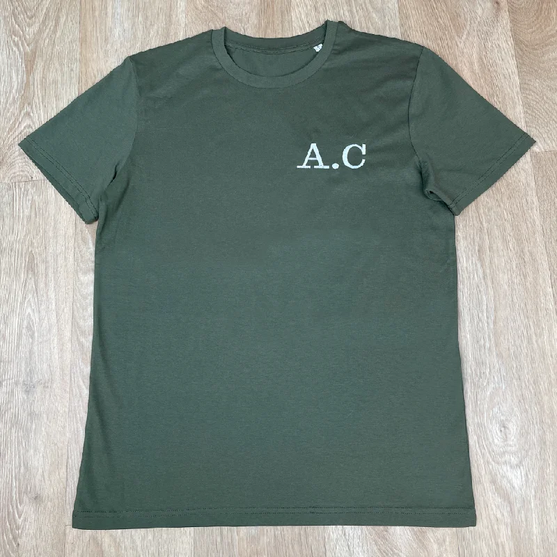 MRK STITCH - Embroidered Personalised Initial T-Shirt