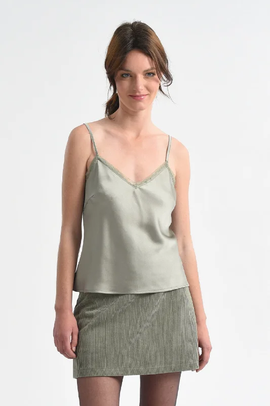 Molly Bracken Lichen Green Woven Cami