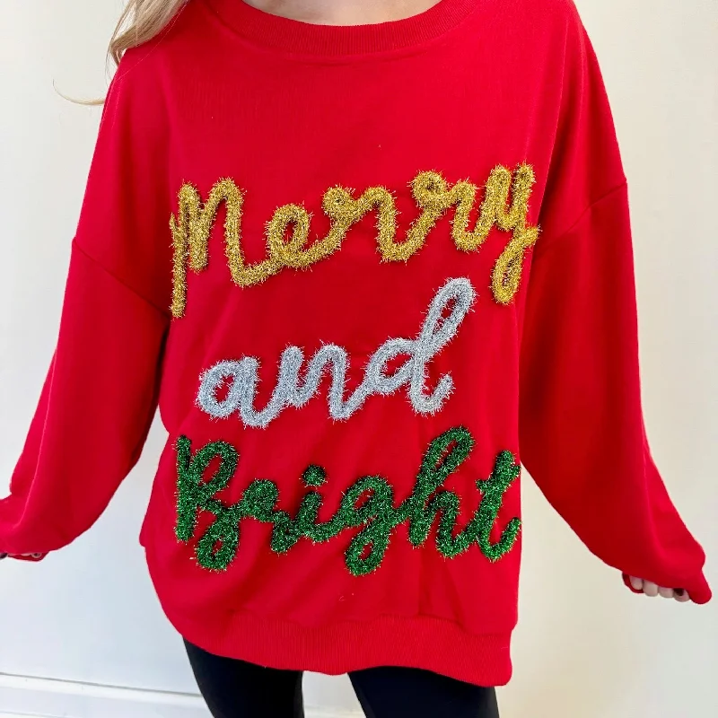 Merry & Bright Pullover - Red