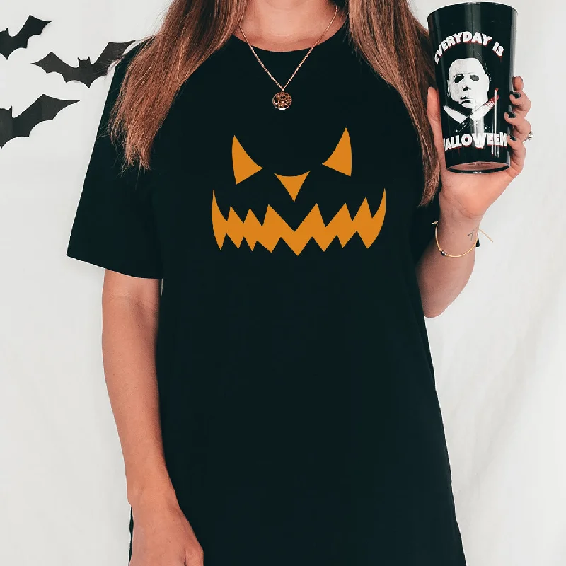 Pumpkin Face Halloween T-Shirt