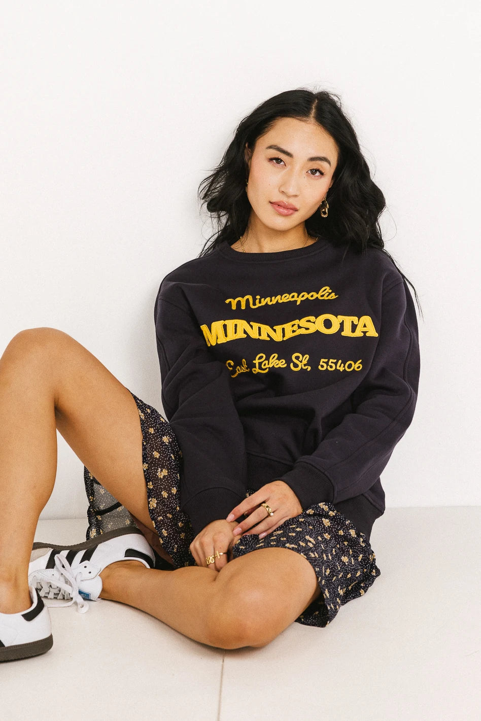 Minnesota Embroidered Sweatshirt - FINAL SALE