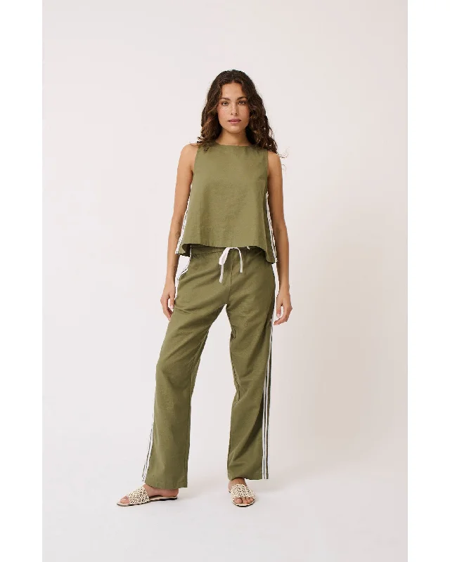 Cartel & Willow Nadine Pant - Palm